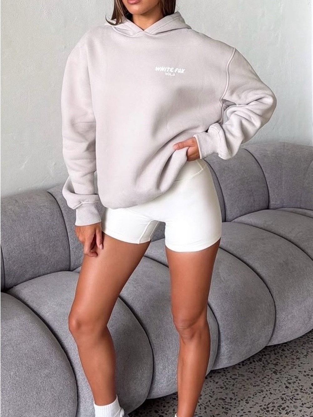 #218- White Fox Boutique VOL.3 Logo Hoodie - Picture 3 of 16